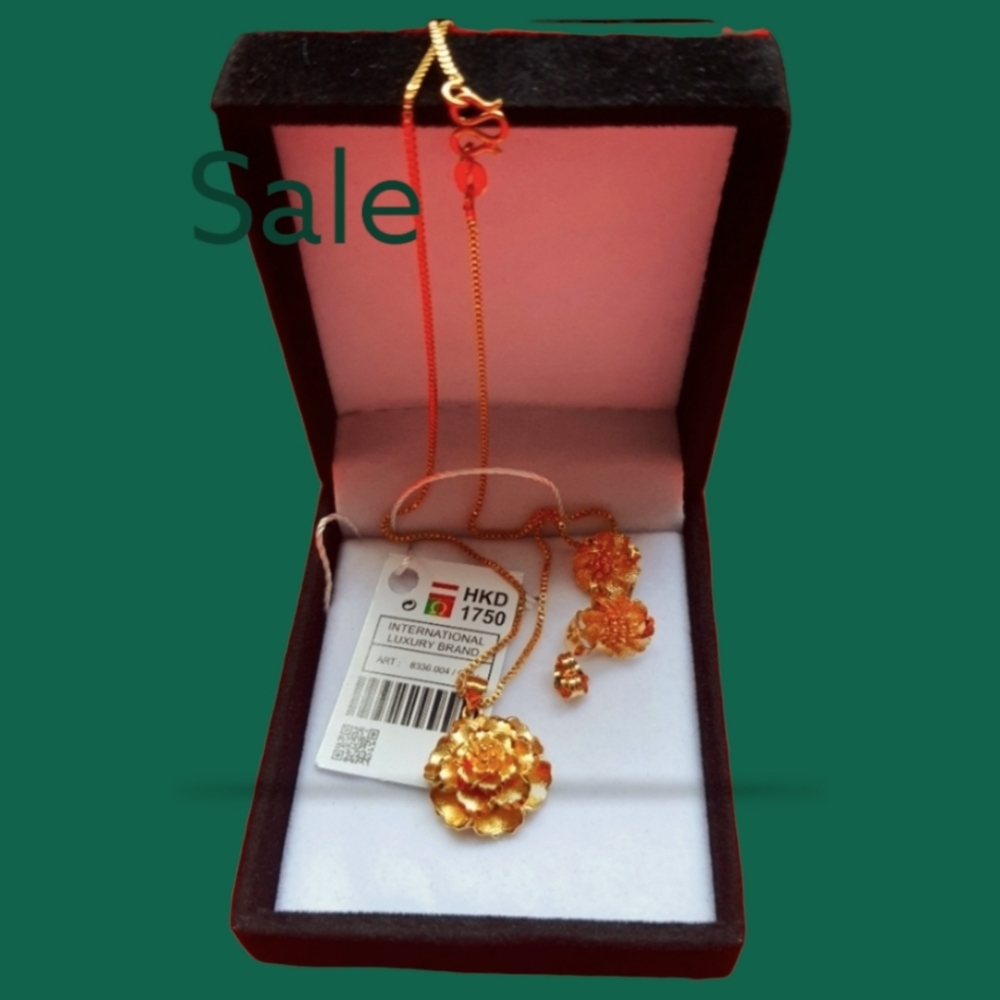 Set of jewelry, 18K gold layers